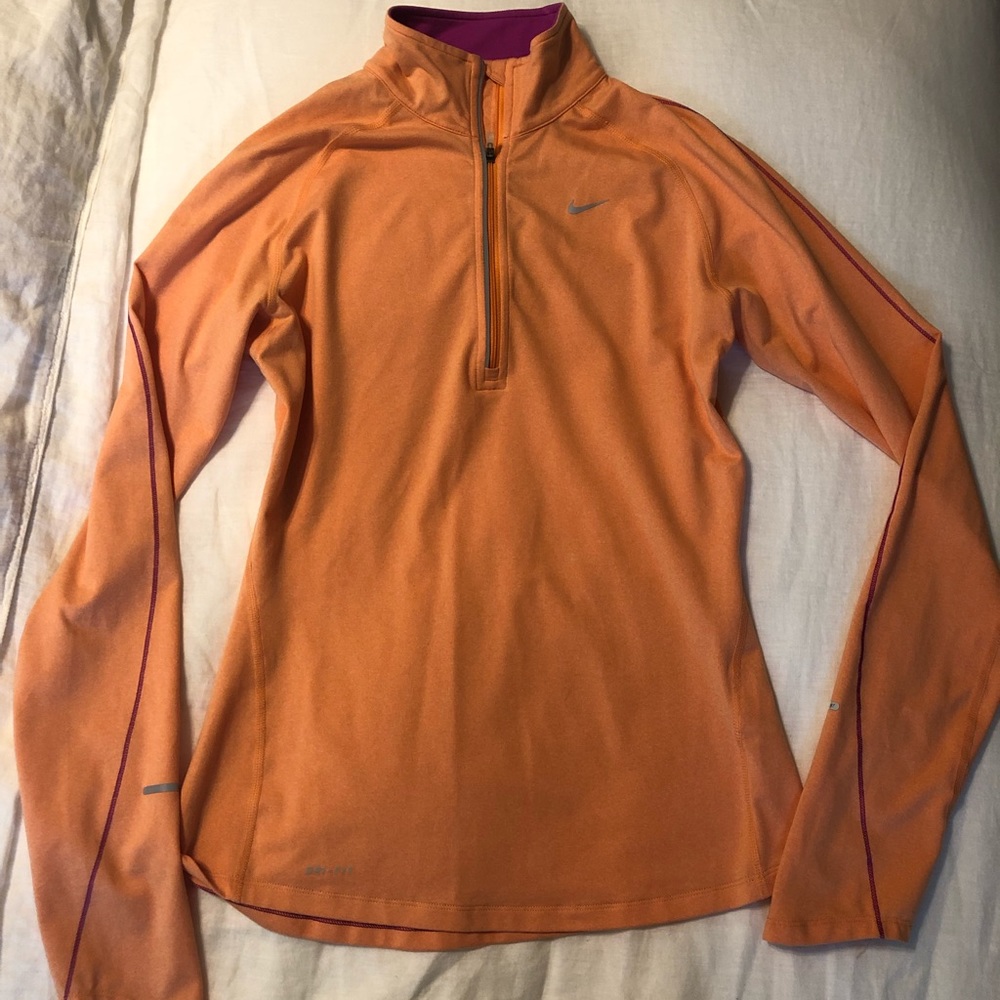 Nike sherbet 3/4 zip pull over